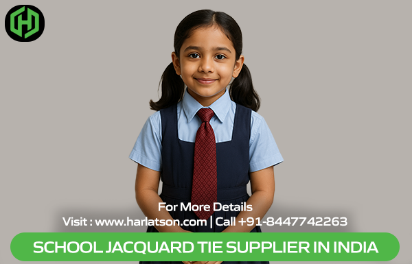 School Jacquard Tie Supplier in India